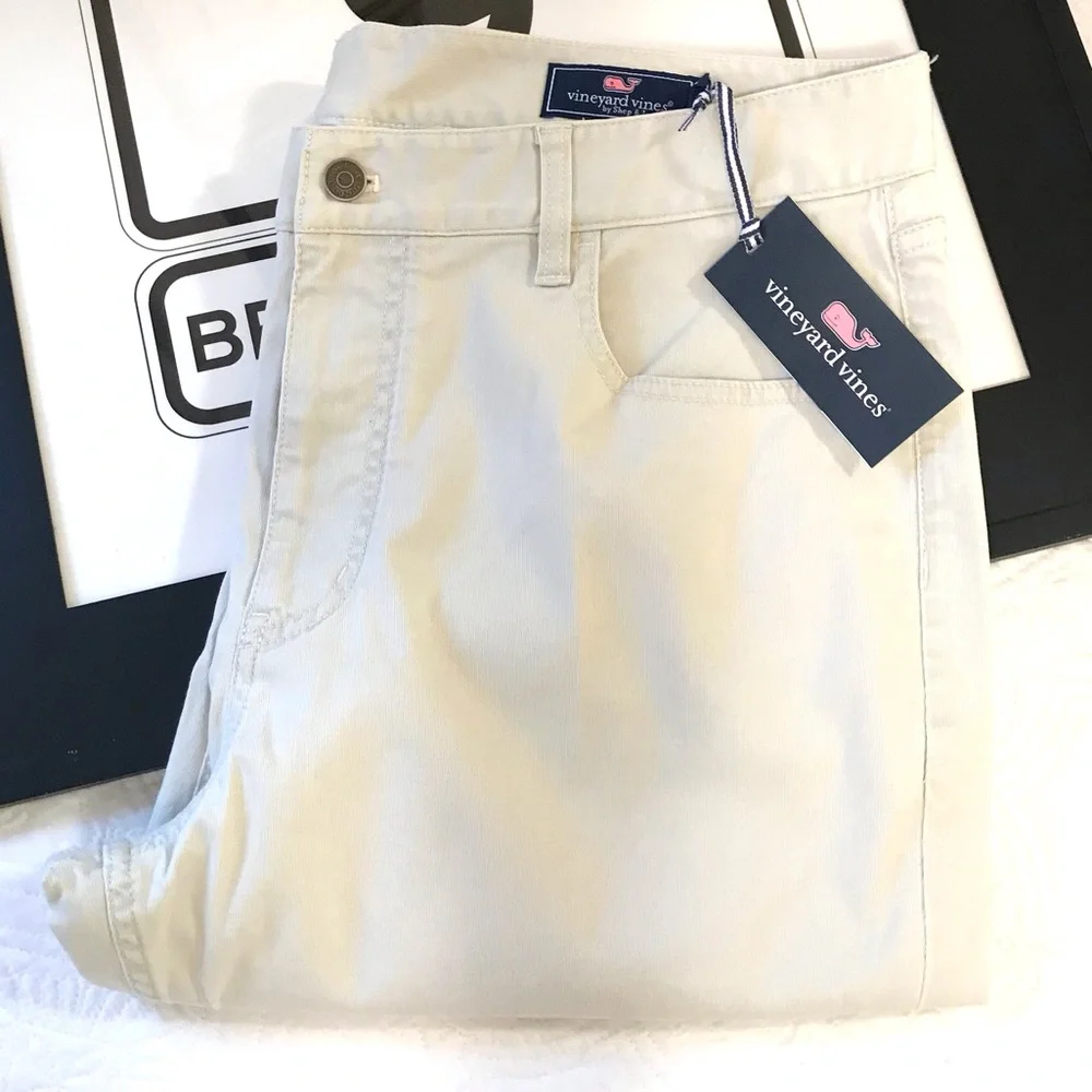 Vineyard Vines Five Pocket Slim Jeans Stone NWT
